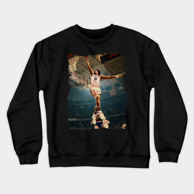 Vintage Basketball - Dr. J Crewneck Sweatshirt by Omeshshopart